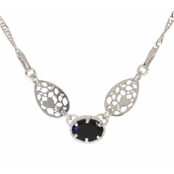 Sterling Silver Black Onyx Necklace