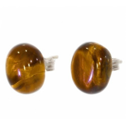 Sterling Silver Tiger's Eye Earrings E-14-01