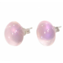 Sterling Silver rose quartz Earrings E-14-01