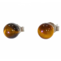 Sterling Silver Tiger's Eye Earrings E-10-03