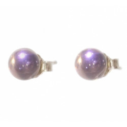 Sterling Silver rose quartz Earrings E-10-03