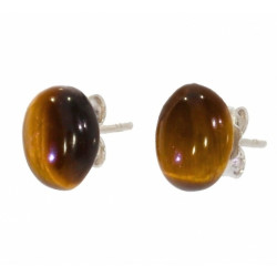 Sterling Silver Tiger's Eye Earrings E-10-02