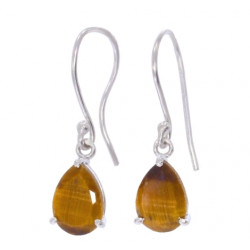 Sterling Silver Tiger's Eye Earrings EF-45