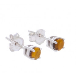 Sterling Silver Tiger's Eye Earrings EF-10