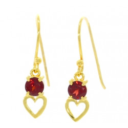 Vermeil Garnet Earrings EF-52