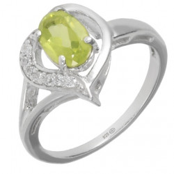 Ring M-62 Sterling Silver Peridot