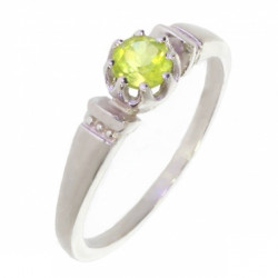 Ring M-58 Sterling Silver Peridot
