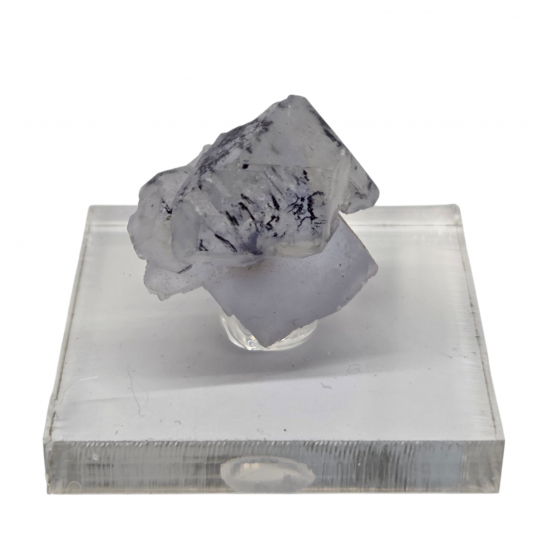 fluorite on fluorite with dendrite inclusion lake george colorado