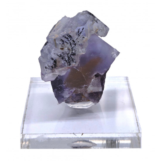 fluorite on fluorite with dendrite inclusion lake george colorado