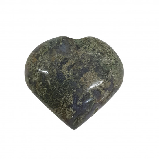 Moss Agate Heart 
