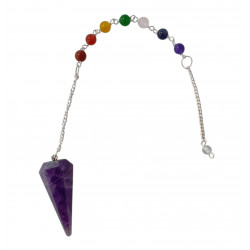 pendulum amethyst 7 chakras 