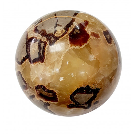 yellow septarian sphere