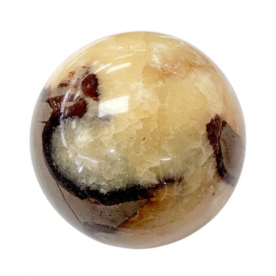 yellow septarian sphere