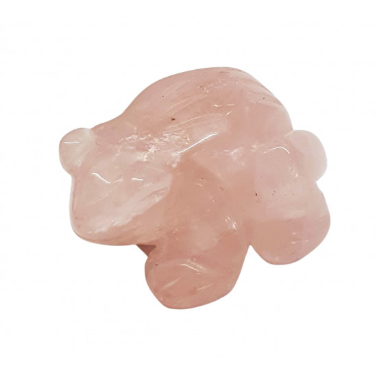 Frog rose quartz