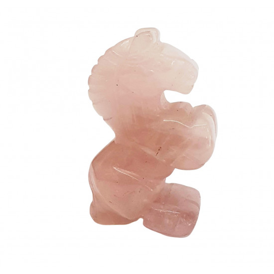 horse rose quartz