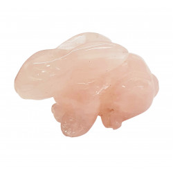 Rabbit rose quartz