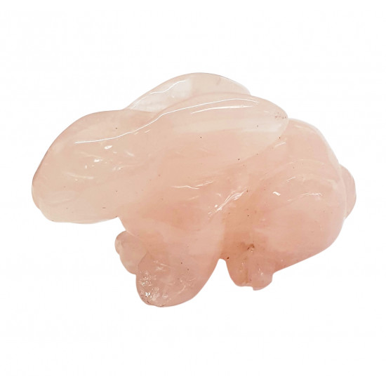 Rabbit rose quartz