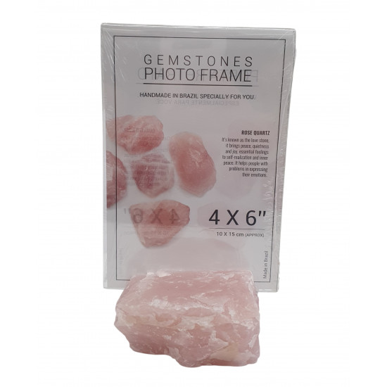 photo frame rose quartz 4x6