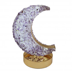 lampe amethyste lune 19cm