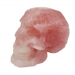 Skull rose quartz