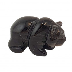 Bear silver obsidian