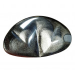 Heart silver obsidian