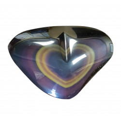 heart rainbow obsidian