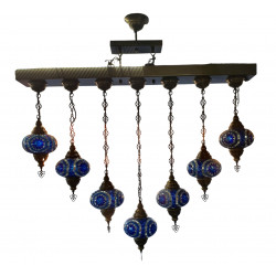 Turkish lamp 7 globe for ceiling 100 cm