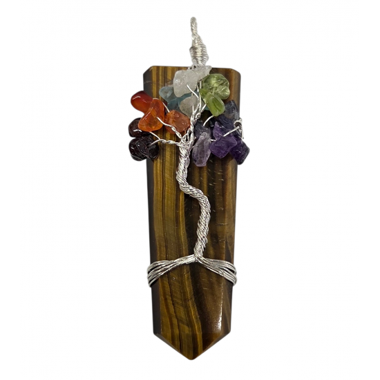 pendant tiger eye 7 chakras