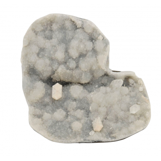 apophyllite , stilbite on chalcedony