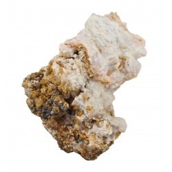 Hyalite opal on chalcedony