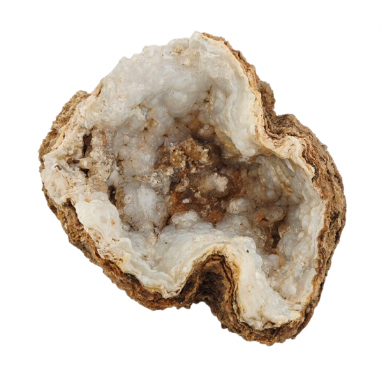 Hyalite opal on chalcedony