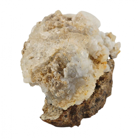 Hyalite opal on chalcedony