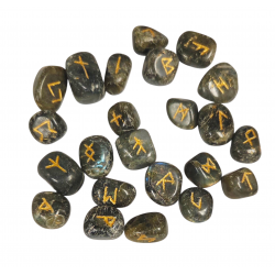 Runes Tumbled Stone labradorite