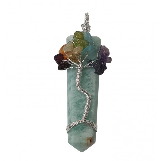 pendant amazonite 7 chakras