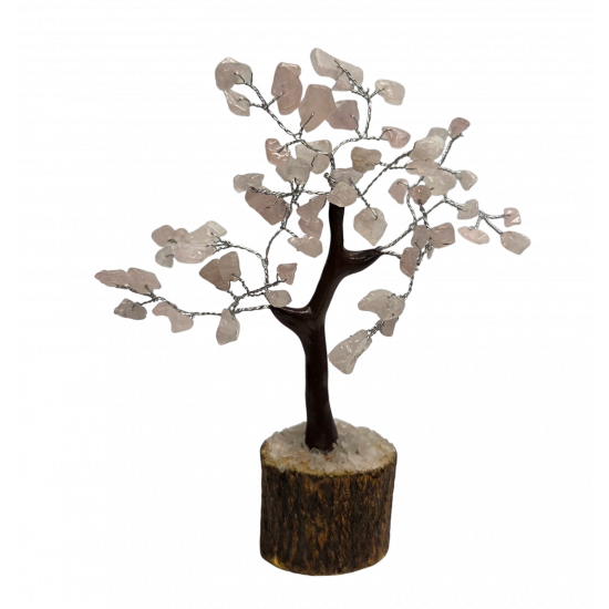 arbre quartz rose 16cm