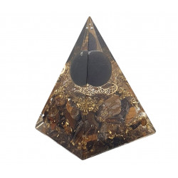 orgonite tiger eye tree of life pyramid