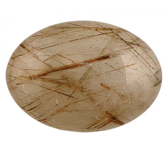 Palm stone rutilated quartz