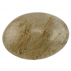 Palm stone rutilated quartz