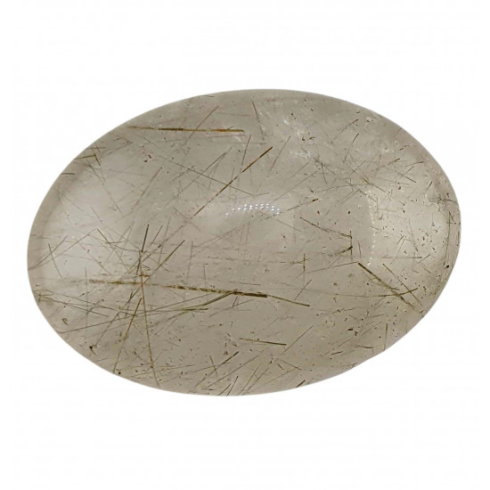 Palm stone rutilated quartz