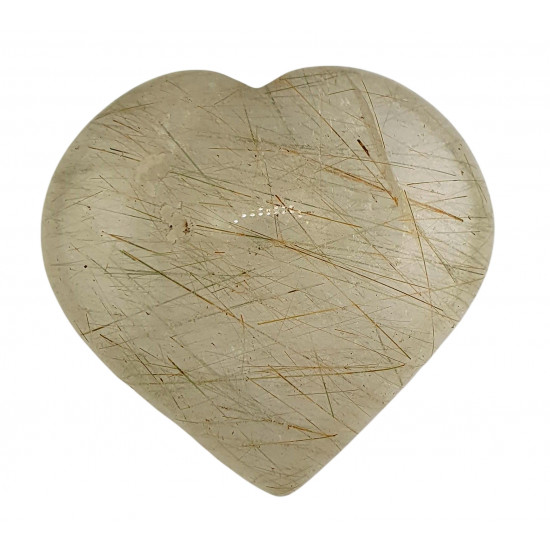 rutilated quartz Heart 
