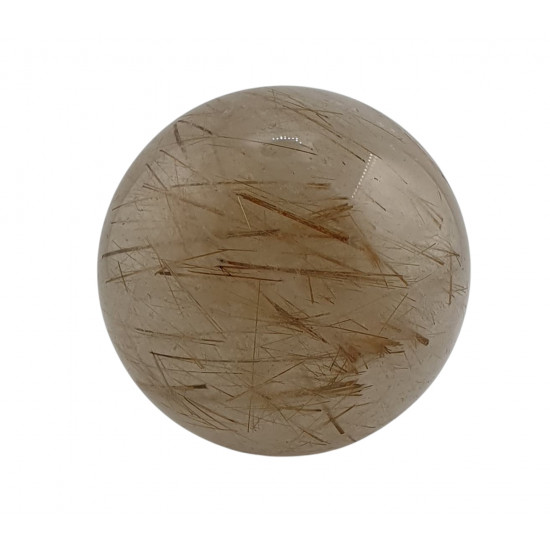Rutilated Crystal Quartz Sphere