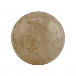 Rutilated Crystal Quartz Sphere