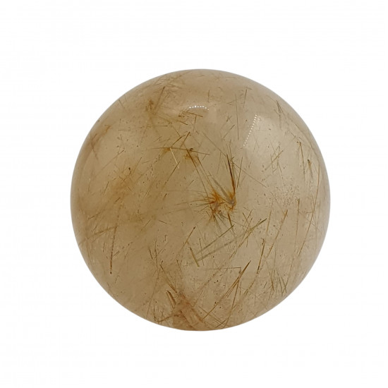 Rutilated Crystal Quartz Sphere