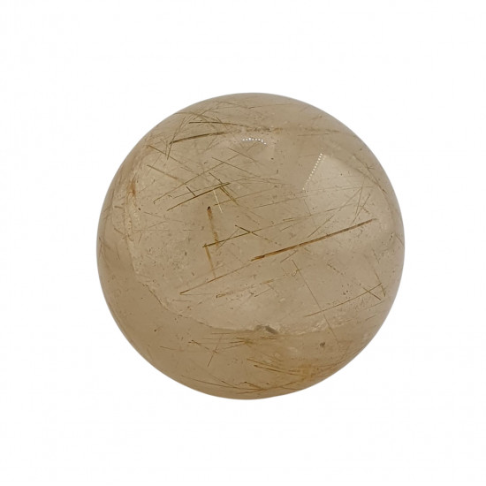 Rutilated Crystal Quartz Sphere