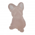 French bulldog rose quartz