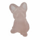 French bulldog rose quartz