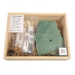 lampe essence quartz vert