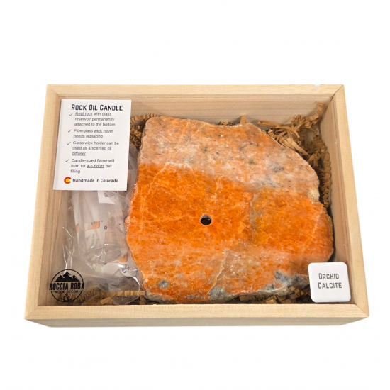 lampe essence calcite orchide