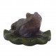amethyst frog on water lily
